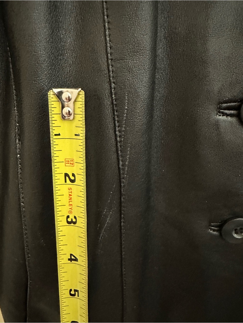 Vintage Wilson’s Leather Pelle Studio Black Leather Button-Up Jacket - Picture 3 of 14